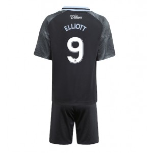 Fotbalové Dres Aston Villa Harvey Elliott #9 Dětské Venkovní Oblečení 2025-26 Krátký Rukáv (+ trenýrky)